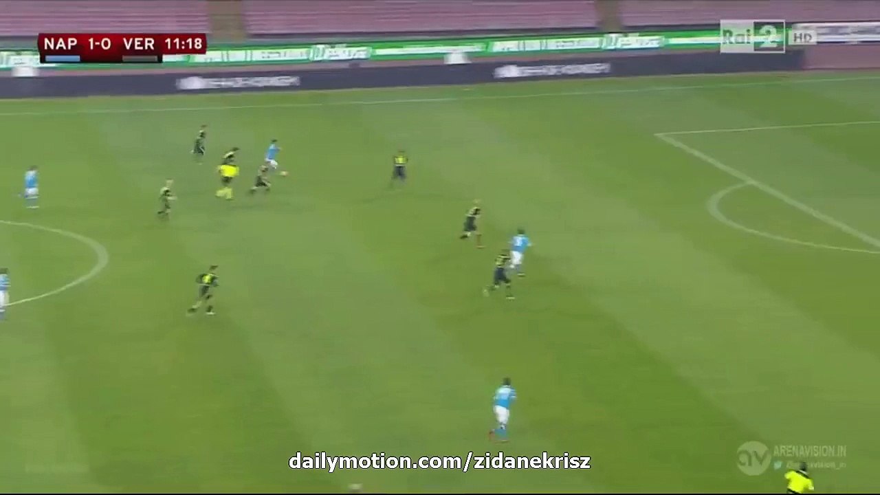 Dries Mertens Super Skills & Goal _ Napoli 2 - 0 Hellas Verona Coppa Italia 16.12.2015