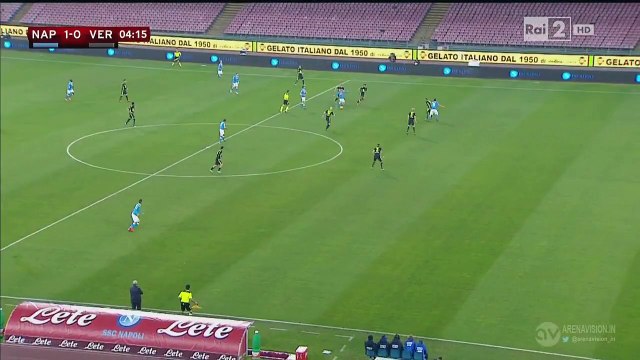 1-0 Omar El Kaddouri Goal Italy Coppa Italia Round 5 - 16.12.2015, SSC Napoli 1-0 Hellas Verona