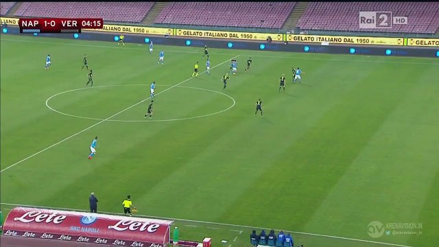 1-0 Omar El Kaddouri Goal Italy Coppa Italia Round 5 - 16.12.2015, SSC Napoli 1-0 Hellas Verona