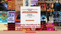 Lesen  Der Verlagsvertrag Handbuch für die Praxis des Urhebervertragsrechts mit Vertragsmustern PDF Frei