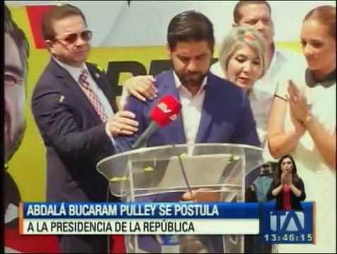 Abdalá Bucaram Pulley será candidato a la Presidencia del Ecuador