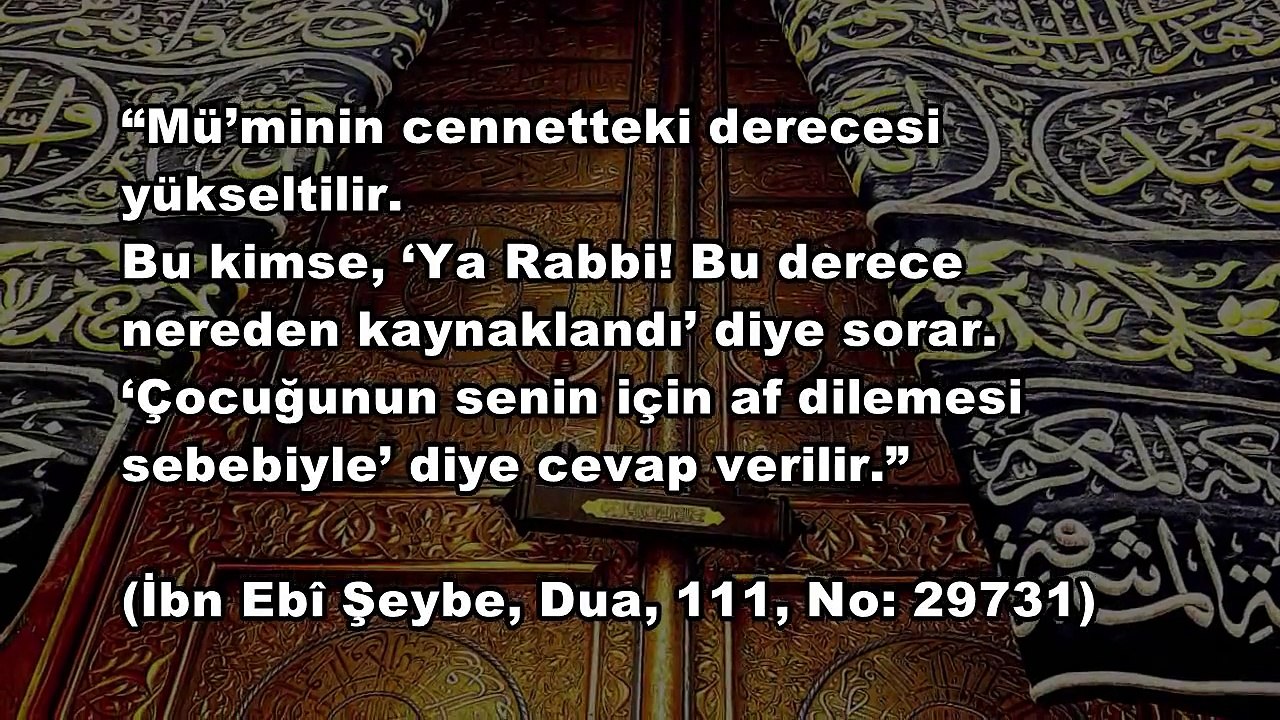 Çocukların Yaptığı Duanın Fazileti