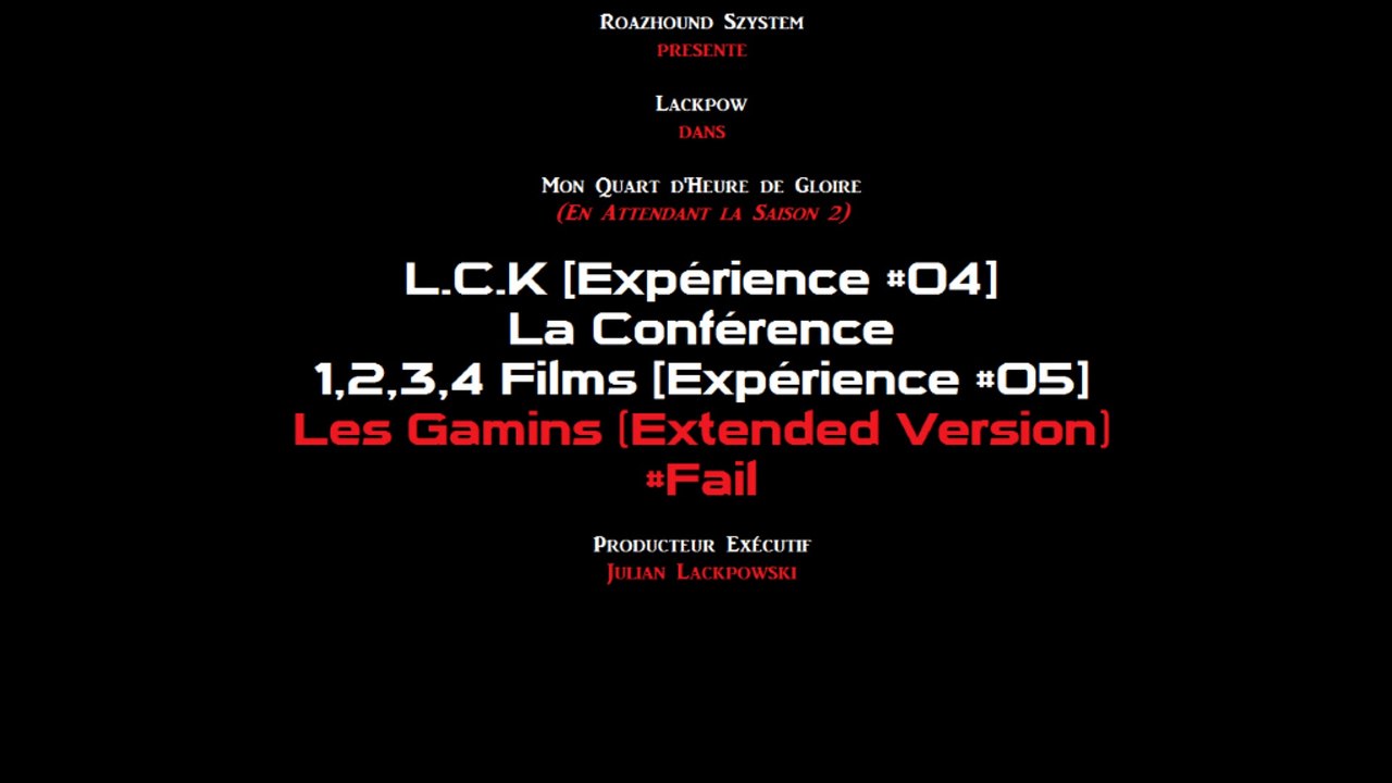 NOËL AVANT L'HEURE (EARLY CHRISTMAS) - LACKPOW "Mon ¼ d'Heure de Gloire (En Attendant la Saison 2)"