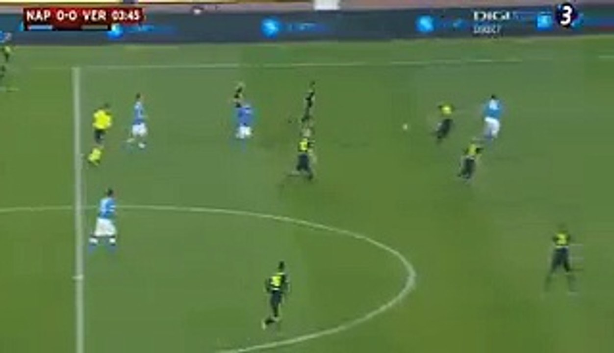 Omar El Kaddouri Goal - Napoli 1 - 0 Verona - Coppa Italia - 16.12.2015