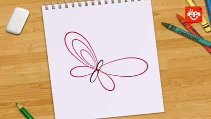 Beraber Çizelim - Kelebek (Çocuklar İçin Resim Dersi)