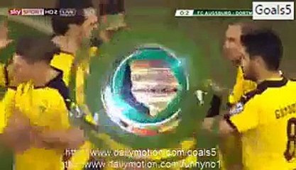 Henrikh Mkhitaryan Goal Augsburg 0 - 2 Dortmund DBF Pokal 16-12-2015