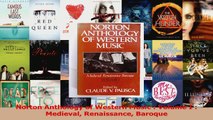 PDF Download  Norton Anthology of Western Music  Volume I  Medieval Renaissance Baroque Download Full Ebook
