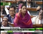 Harsimrat Kaur Badal Speech in Lok Sabha