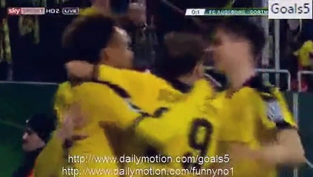 Augsburg 0 - 2 Dortmund All Goals ans Highlights DBF Pokal 16-12-2015