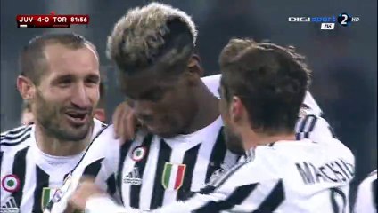 Paul Pogba Goal - Juventus 4-0 Torino - 16-12-2015 Coppa Italia