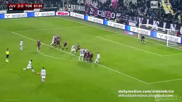 Paul Pogba 4:0 Free-Kick | Juventus v. Torino 16.12.2015 HD Coppa Italia