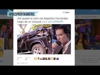 #Trending: Alejandro Fernández sale ileso de accidente automovilístico