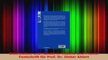 Download Video: Download  Distribution und Handel in Theorie und Praxis Festschrift für Prof Dr Dieter Ahlert Ebook Frei