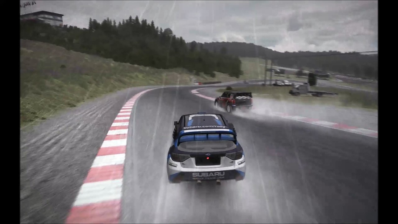 DiRT Rally, Gameplay, RallyCross (wet), i5 4690 R7 370