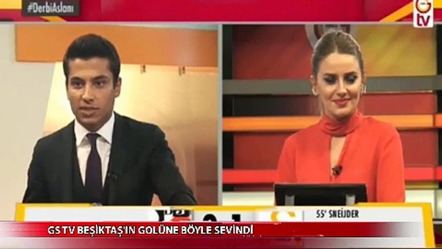 Beşiktaş'ın Golüne Sevinen GS TV Çalışanları