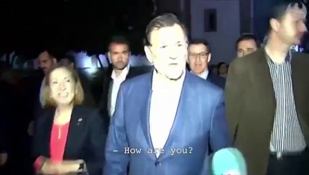 Spanish prime minister punched in face during campaign event