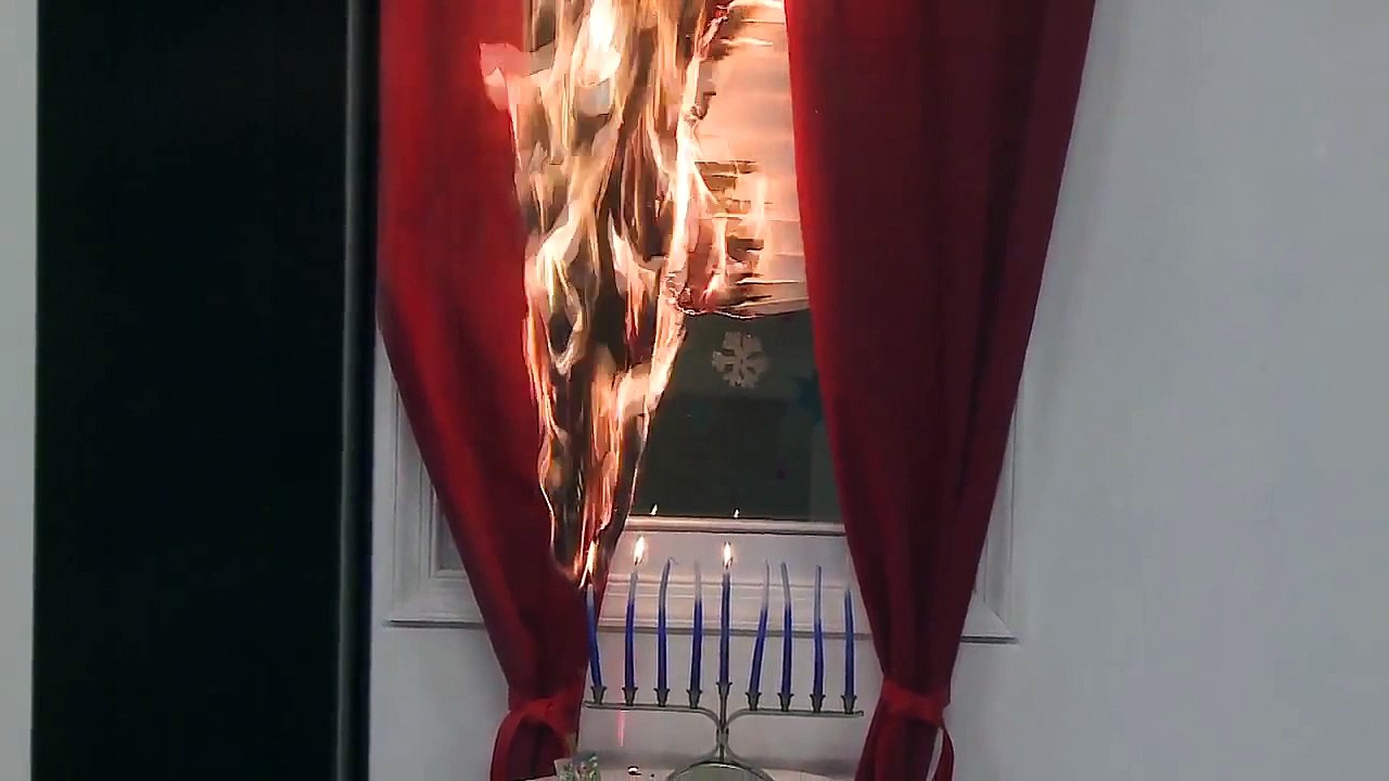 Candle and Tree Fire Lab Footage