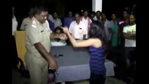 New 2016 Drunk indian lady fighting with police officer - abusing