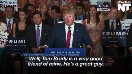 Tom Brady Still Supports Donald Trump