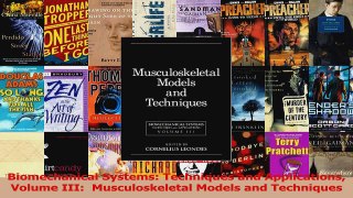 Read  Biomechanical Systems Techniques and Applications Volume III  Musculoskeletal Models and Ebook Free