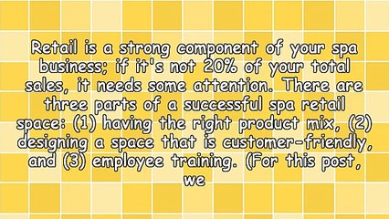Maximize Your Spa Retail Space