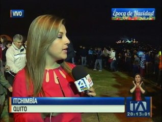 Se enciende el pesebre más grande de Quito en el Panecillo
