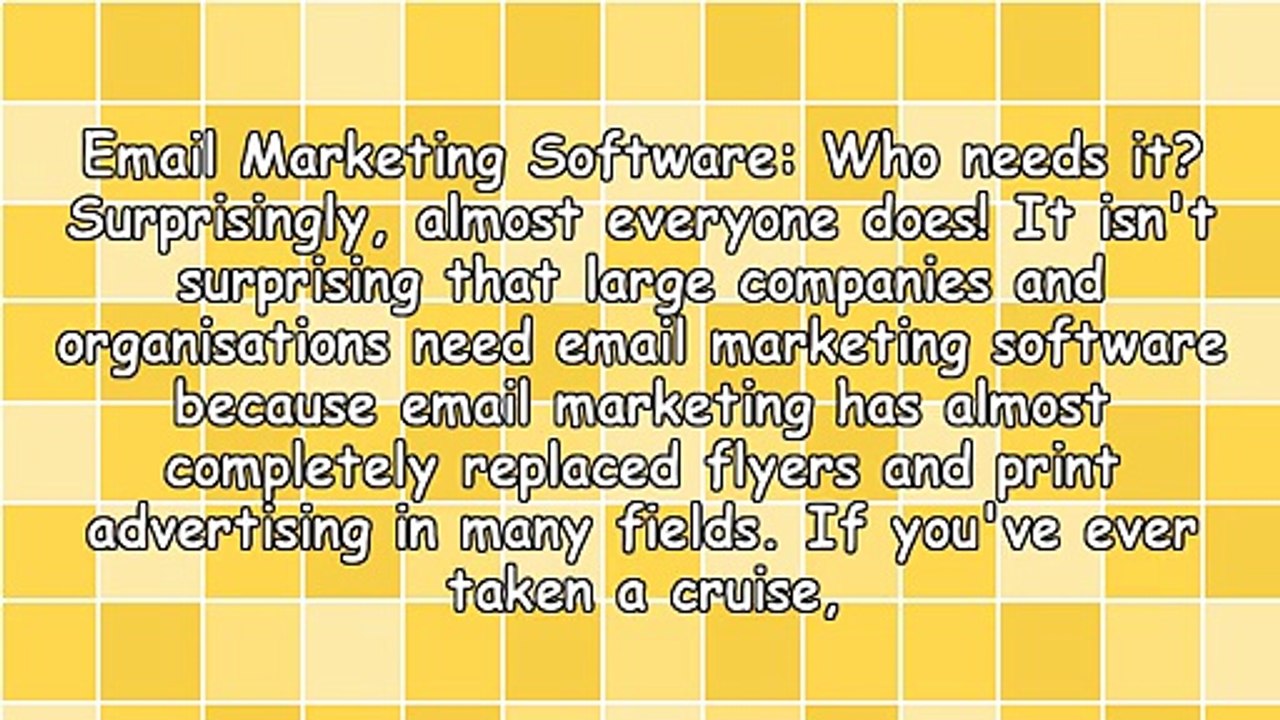 Email Marketing Software: Who Needs It?