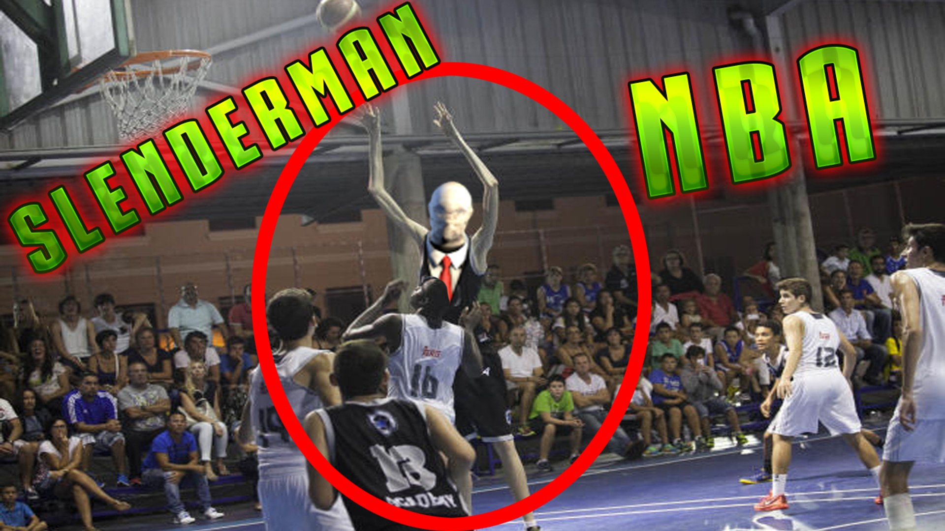 ⁣Slenderman Jugando Basketball | Slenderman Playing Basketball