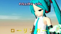 MMD Cup 6~Miku Hatsune~Rolling Girl~Chica Rodante~ローリンガール~Sub Latino HD~Ver.
