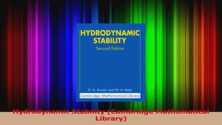 PDF Download  Hydrodynamic Stability Cambridge Mathematical Library Read Full Ebook