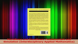 PDF Download  Microflows and Nanoflows Fundamentals and Simulation Interdisciplinary Applied PDF Online