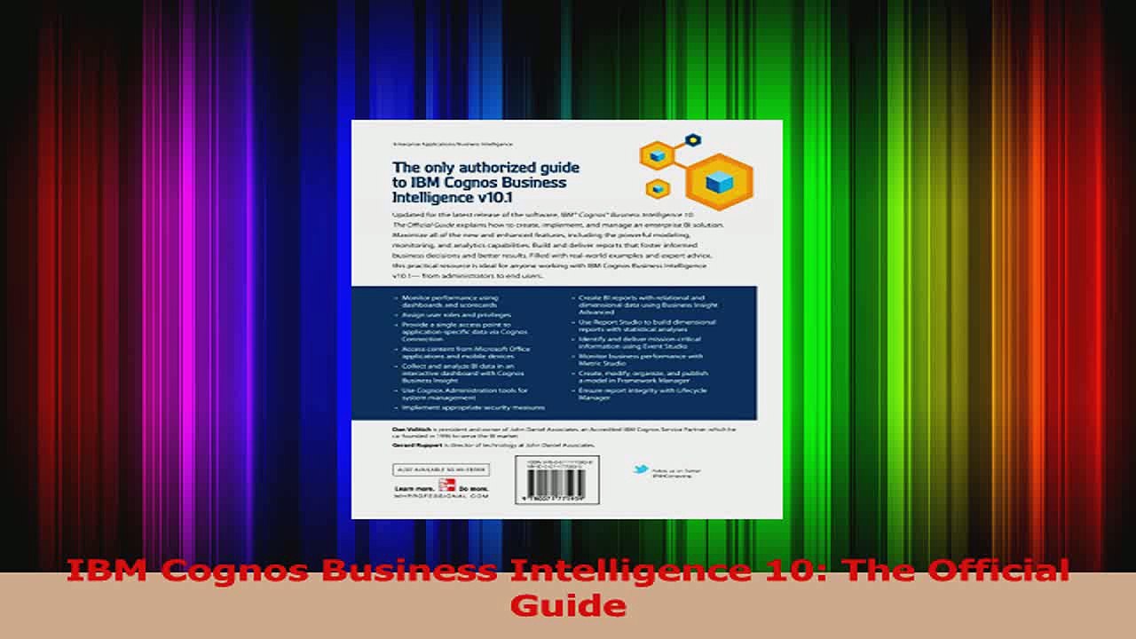 IBM Cognos Business Intelligence 10 The Official Guide Download
