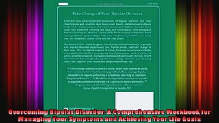 Overcoming Bipolar Disorder A Comprehensive Workbook for Managing Your Symptoms and