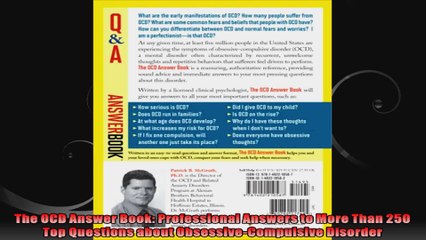 The OCD Answer Book Professional Answers to More Than 250 Top Questions about