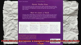 Panic Attacks Workbook A Guided Program for Beating the Panic Trick