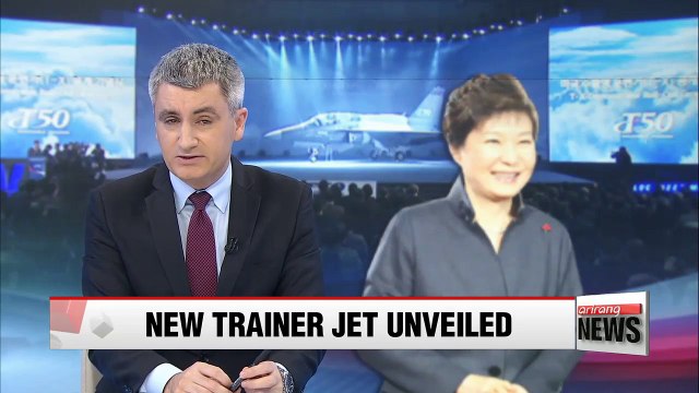 President Park attends launch of Korea's T-X jet designed for U.S. Air Force