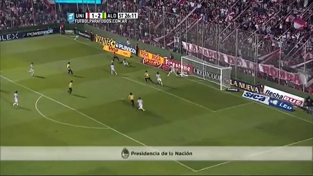 ¿Fue mano de Sánchez? Unión 1 - Aldosivi 2. Liguilla Pre-Sudamericana. Primera División 2015. FPT.