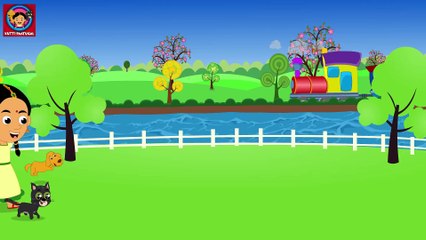 KZKCARTOON TV-Kuku Kuku Theevandi _ Popular Malayalam pattukal _ Malayalam Kutti Paatugal