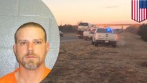 Crazy gunman goes on shooting spree on I-40, striking at least six vehicles and killing two people