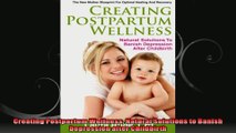 Creating Postpartum Wellness Natural Solutions to Banish Depression after Childbirth