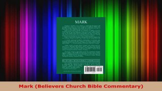 Read  Mark Believers Church Bible Commentary PDF Free