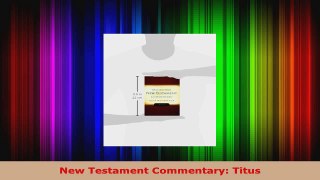 Download  New Testament Commentary Titus PDF Free