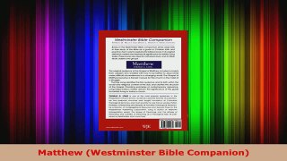 Download  Matthew Westminster Bible Companion Ebook Free