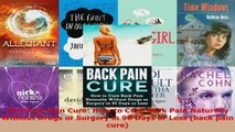 Read  The Back Pain Cure How to Cure Back Pain Naturally Without Drugs or Surgery in 90 Days or Ebook Free
