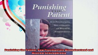 Punishing the Patient How Psychiatrists Misunderstand and Mistreat Schizophrenia
