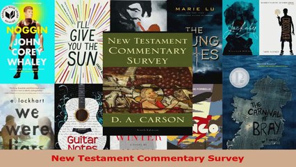 Read  New Testament Commentary Survey EBooks Online