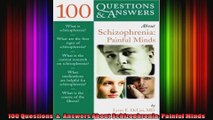 100 Questions    Answers About Schizophrenia Painful Minds