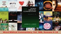 Download  Word Biblical Commentary Vol 38B Romans 916 PDF Online