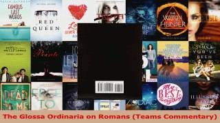 Read  The Glossa Ordinaria on Romans Teams Commentary EBooks Online