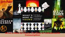 Read  Whats Mine Is Yours The Rise of Collaborative Consumption Ebook Free